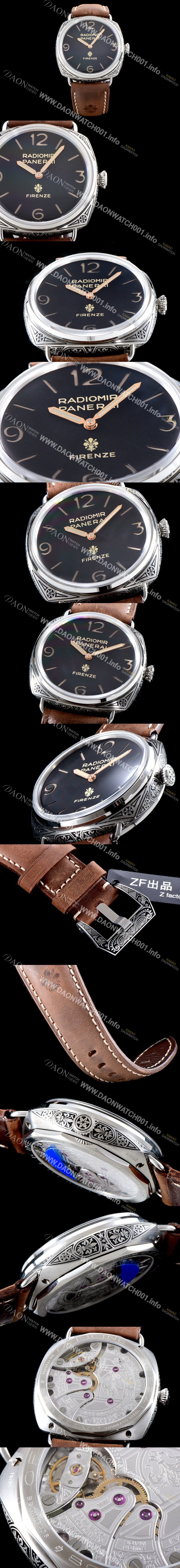 레플리카 [파네라이] 남성용 라디오미르 PAM00604 오토매틱 Cal.P.3000 무브먼트 블랙 다이얼 PAN1223