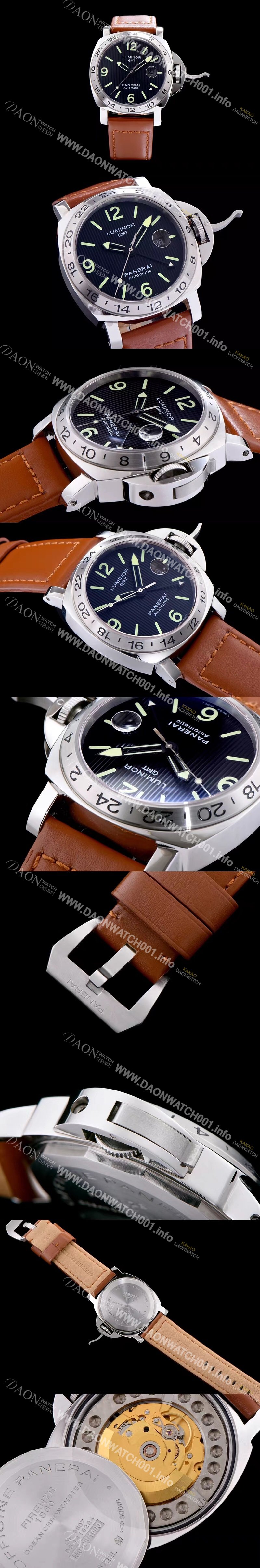 레플리카 [파네라이] 남성용 루미너 스위스 2836 오토매틱 무브먼트 블랙다이얼 PAN0402