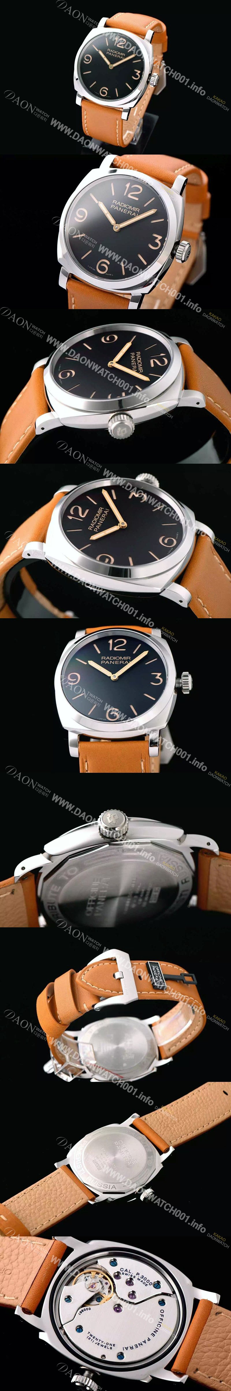 레플리카 [파네라이] 남성용 라디오미르 검정다이얼 수동시계식 무브먼트 블랙다이얼 PAN0224