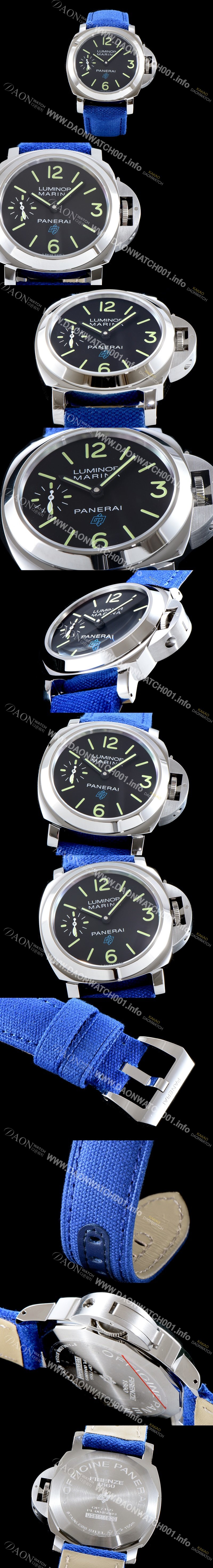 레플리카 [파네라이] 남성용 루미노르 PAM00777 마리나 로고 3데이즈 아치아이오!! 블랙 다이얼 오토매틱 무브먼트 PAN0251