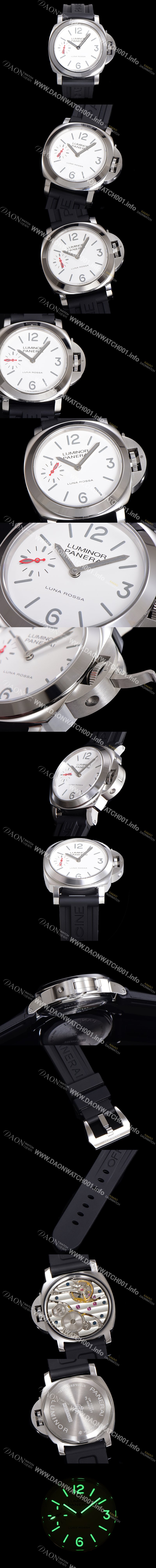 레플리카 [파네라이] 남성용 루미노르 PAM01342 화이트 다이얼 44mm 오토매틱 수동형 무브먼트 PAN4827
