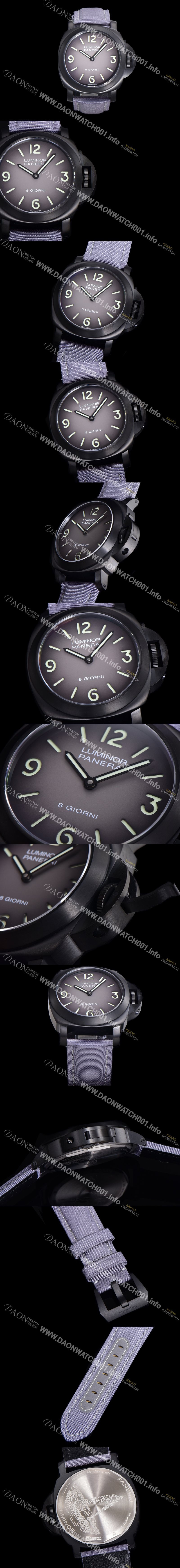 레플리카 [파네라이] 남성용 루미노르 PAM02121 그레이 다이얼 44mm 오토매틱 수동형 무브먼트 PAN4828