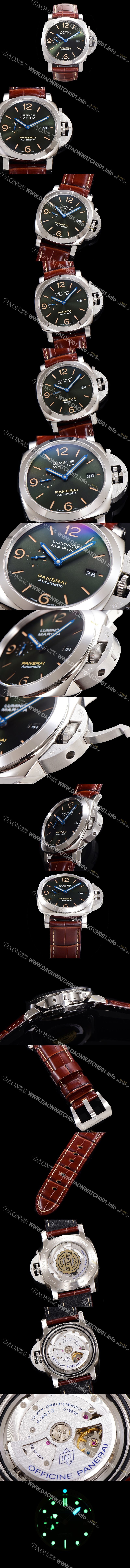 레플리카 [파네라이] 남성용 루미노르 PAM01116  44미리 오토매틱 무브먼트 그린 다이얼 pan9123