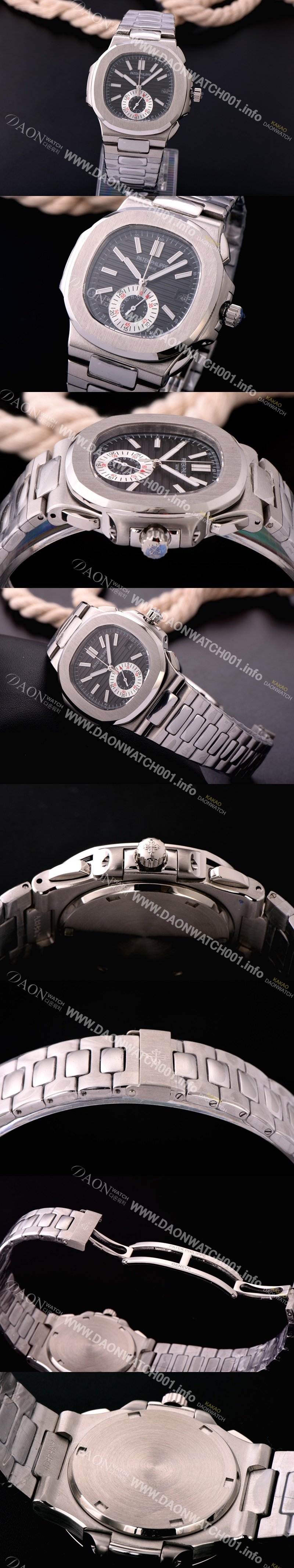 레플리카 파텍필립 노틸러스 스위스 쿼츠 블랙 다이얼 PAT0420