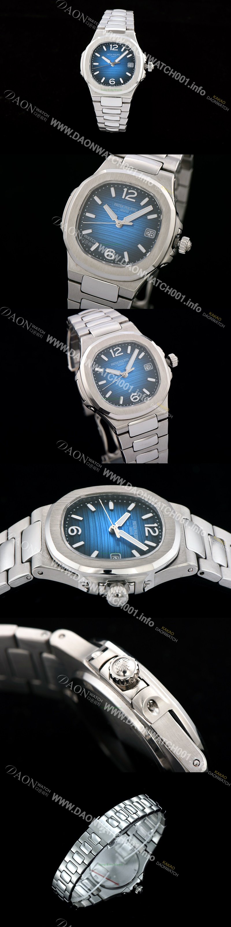 레플리카 [파텍필립] 남성용 노틸러스 스위스 쿼츠 블루 다이얼 PAT0210