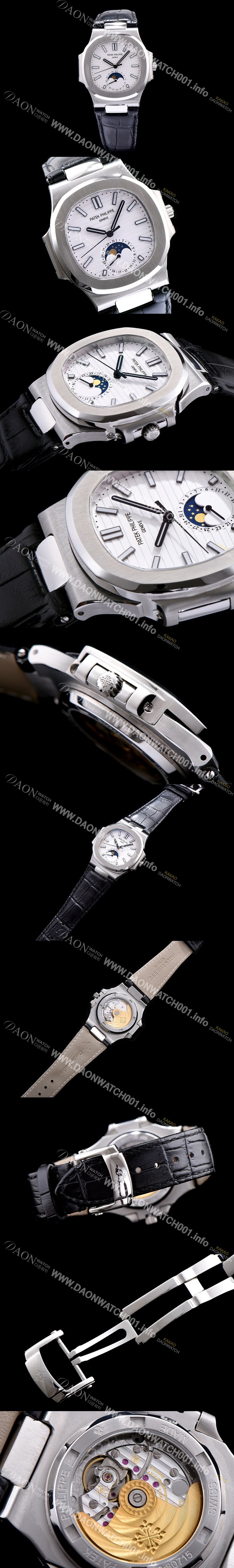 레플리카 [파텍필립] 남성용 노틸러스 화이트 다이얼 오 PAT0230