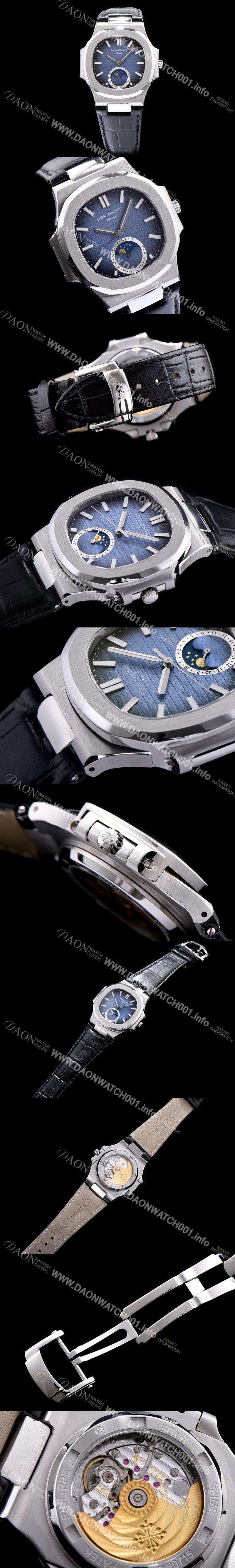 레플리카 [파텍필립] 남성용 노틸러스 블루 다이얼 오 PAT0233