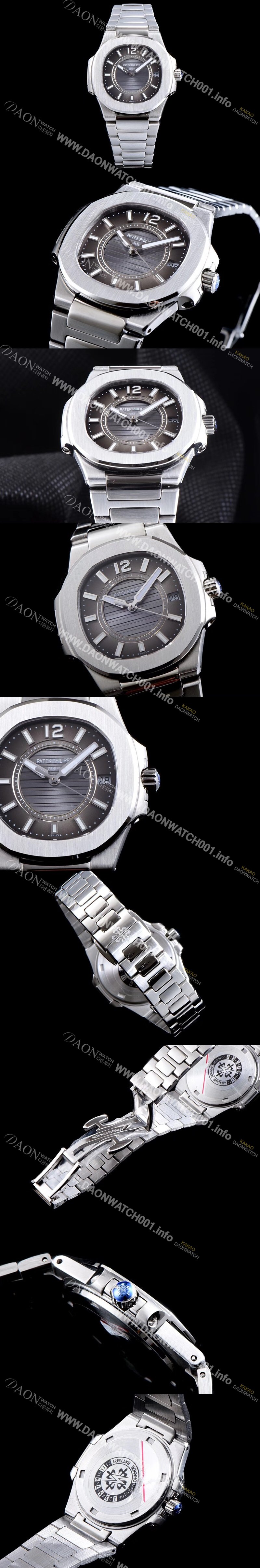 레플리카 [파텍필립] 여성용 노틸러스 7011/1G-010 하이엔드 브라운 텍스쳐 다이얼 브레이슬릿 스위스 정품 쿼츠 무브먼트 PAT0110