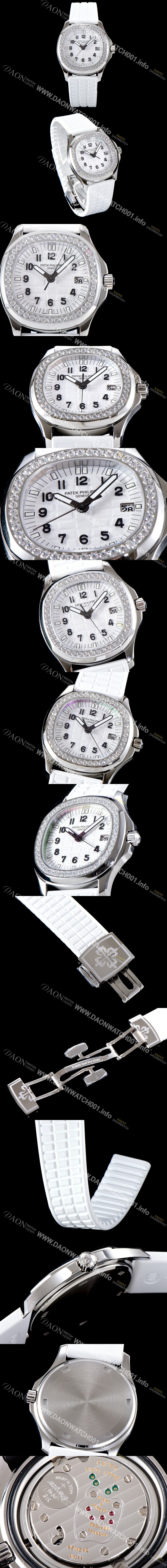 레플리카 [파텝필립] 남성용 아쿠아넛 5067A-024 루체 시리즈 Upgrade!! 스와로브 다이아몬드 셋팅 베젤 3D 화이트 와플 다이얼 E23-250 S C 쿼츠 무브먼트 PAT0152
