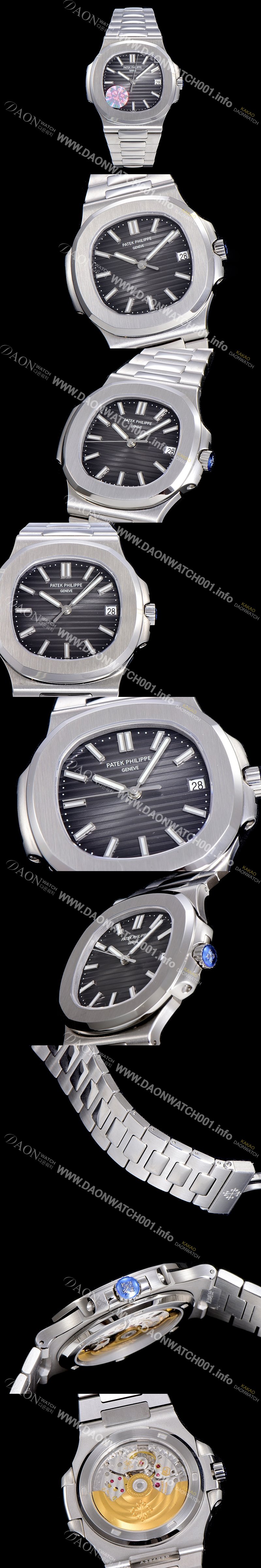 레플리카 [파텍필립]남성용 최신! 노틸러스 5711G  Cal.324 S C 타입무브 오토매틱 40mm 메탈줄 그레이다이얼 PAT87221