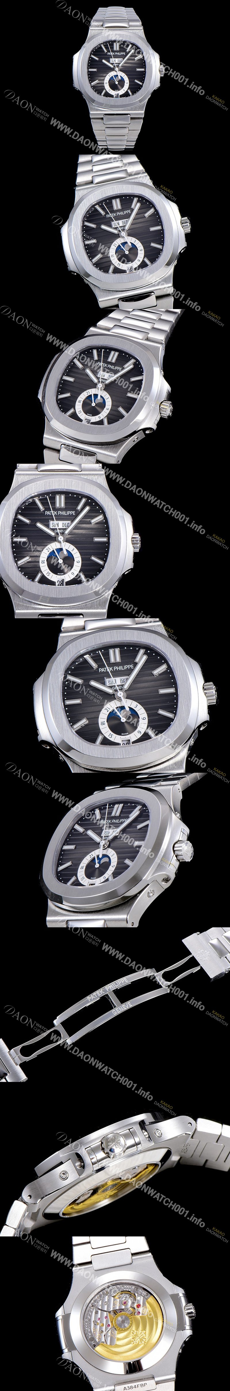 레플리카 [파텍필립]남성용 노틸러스 오토매틱 40mm 그레이다이얼 오토매틱 PAT59126