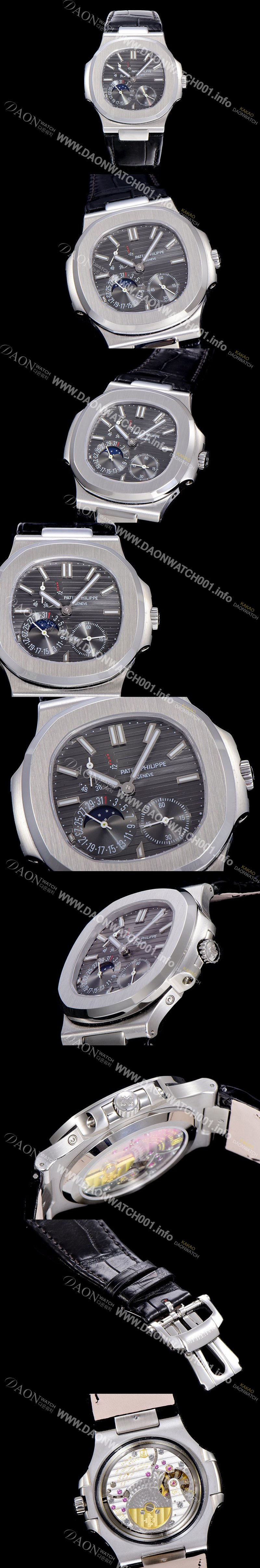 레플리카 [파텍필립]남성용 노틸러스 오토매틱 스틸 40미리 그레이다이얼 PAT86489