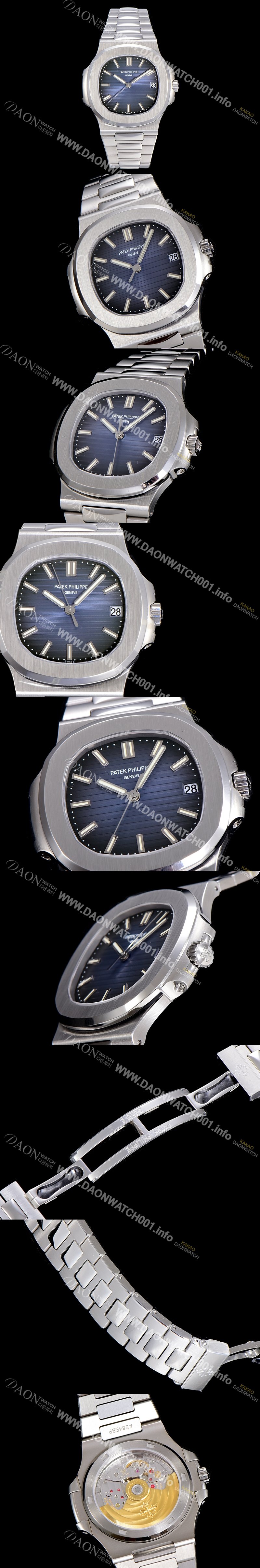 레플리카 [파텍필립] 남성용 5711/1A 010 노틸러스 Cal.324 S C타입무브 오토매틱 40미리 메탈줄 블루다이얼 PAT75339