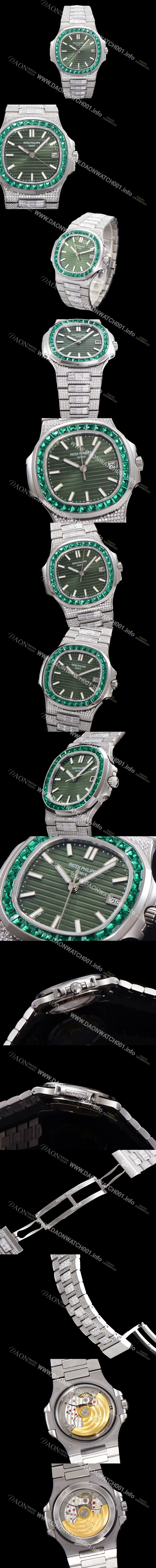 레플리카 [파텍필립] 남성용 1:1수제공정 5711 노틸러스 40mm Cal.324 오토매틱 보석다이얼 pat8986