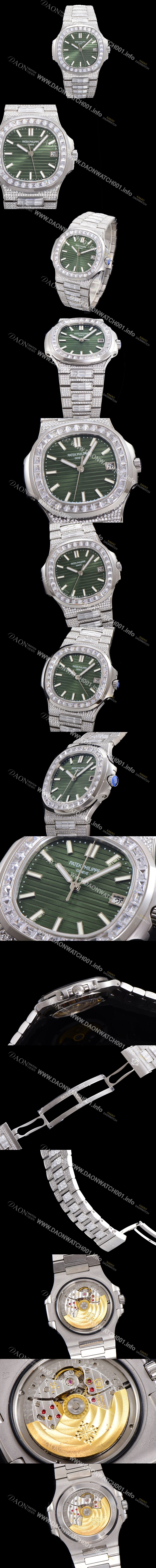 레플리카 [파텍필립] 남성용 1:1수제공정 5711 노틸러스 40mm Cal.324 오토매틱 보석다이얼 pat2204