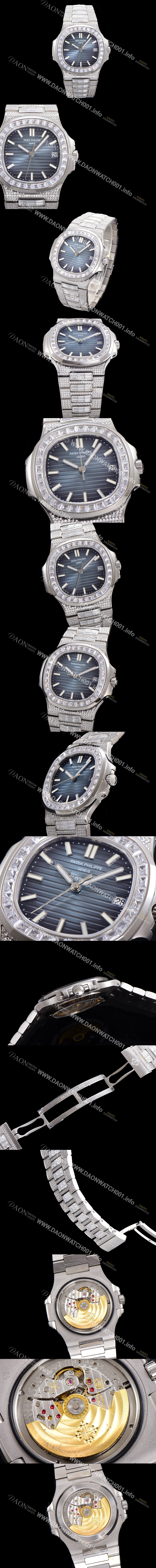 레플리카 [파텍필립] 남성용 1:1수제공정 5711 노틸러스 40mm Cal.324 오토매틱 보석다이얼 pat8266