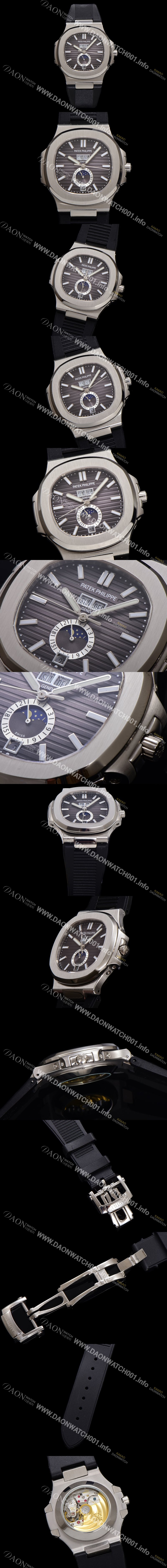 레플리카 [파텍필립] 남성용 노틸러스 5726A-001 오토매틱 Cal.324 타입 40.5mm 우레탄줄 블랙 다이얼 pat2218
