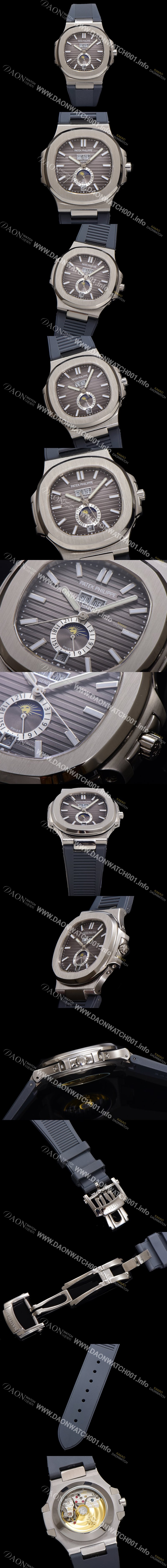 레플리카 [파텍필립] 남성용 노틸러스 5726/1A-001 오토매틱 Cal.324 타입 40.5mm 우레탄줄 그레이 다이얼 pat2219