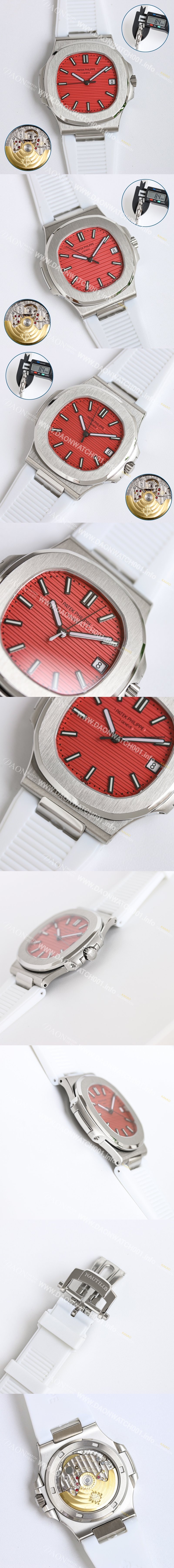레플리카 [파텍필립] 남성용 노틸러스 5711 오토매틱 Cal.324 S C타입 40mm 레드 다이얼 pat2236