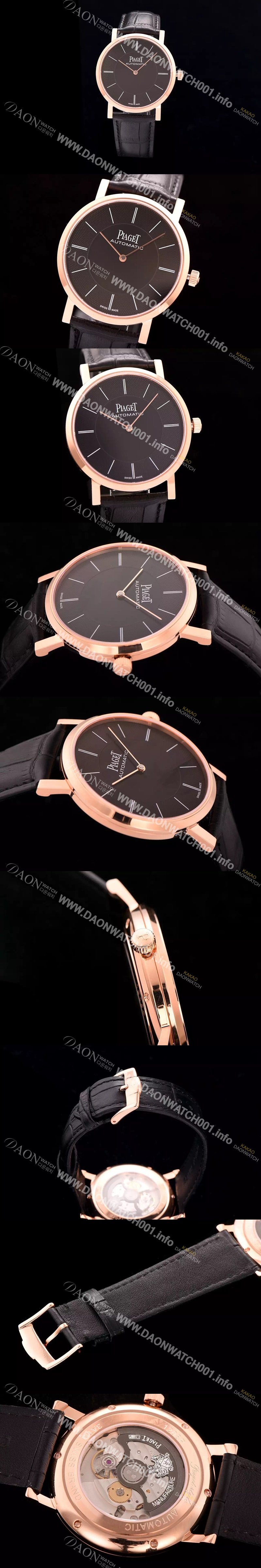 레플리카 [피아제] 남성용 피아제 알티플래노 42mm 블랙다이얼 PIA4215