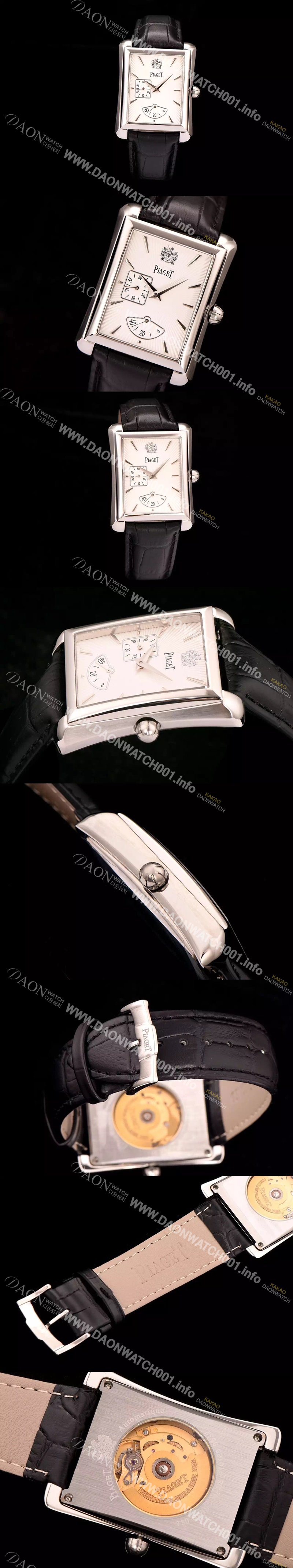 레플리카 [피아제] 남성용 엠페라도 화이트 골드 33mm 시리즈 화이트다이얼 PIA4210