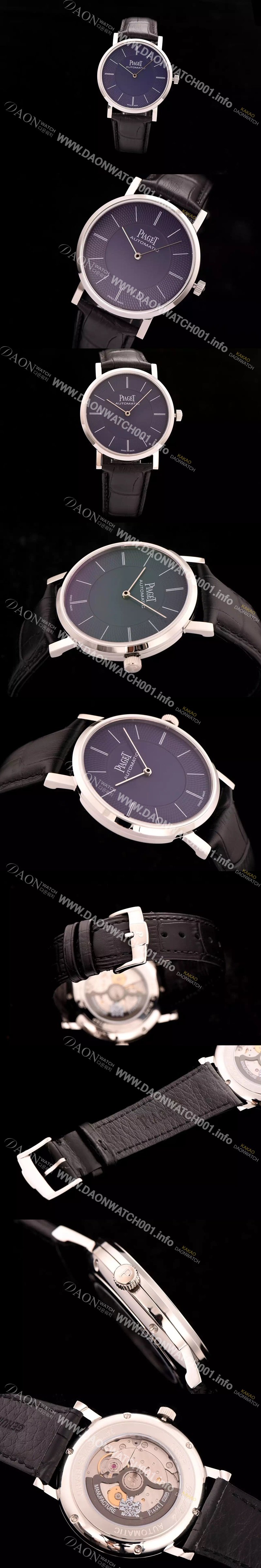 레플리카 [피아제] 남성용 피아제 G0A35132 알티플래노 울트라-씬 빈티지 모델 블루 & 텍스쳐 다이얼 스위스 ETA 2824-A2 오토매틱 무브먼트 PIA4200