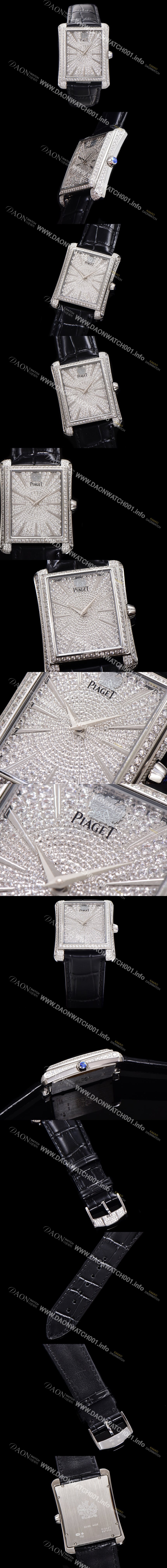 레플리카 [피아제] 남성용 블랙티 오토매틱 ETA2824-2 타입 32mm 풀 다이아몬드 보석다이얼  pia8684