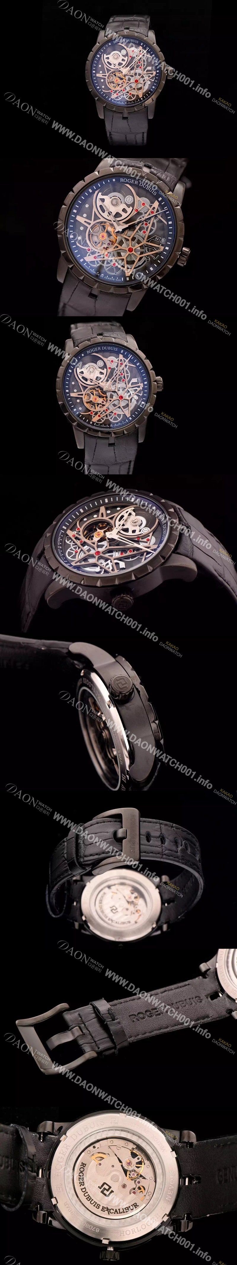 레플리카 [로저드뷔] 남성용 엑스 칼리버 스켈레톤 다이얼 아시안 오토매틱 ROG4240