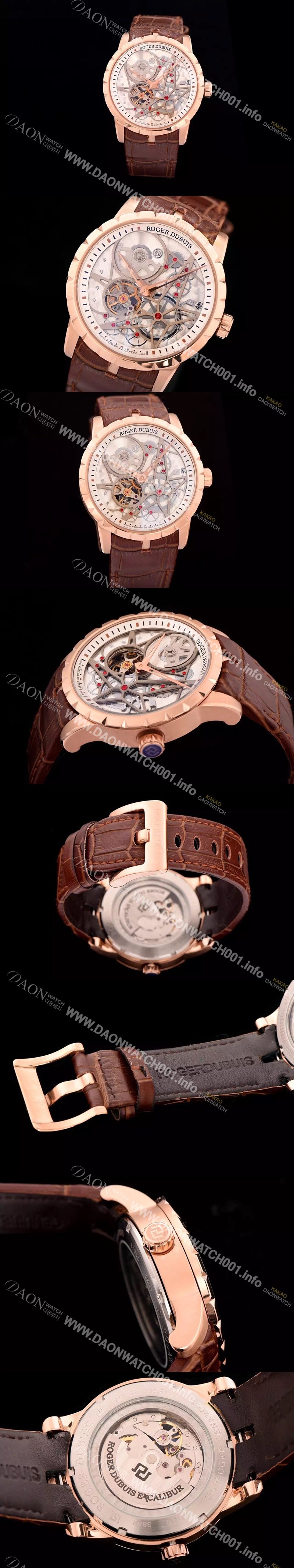 레플리카 [로저드뷔] 남성용 엑스 칼리버 스켈레톤 다이얼 아시안 오토매틱 ROG4245