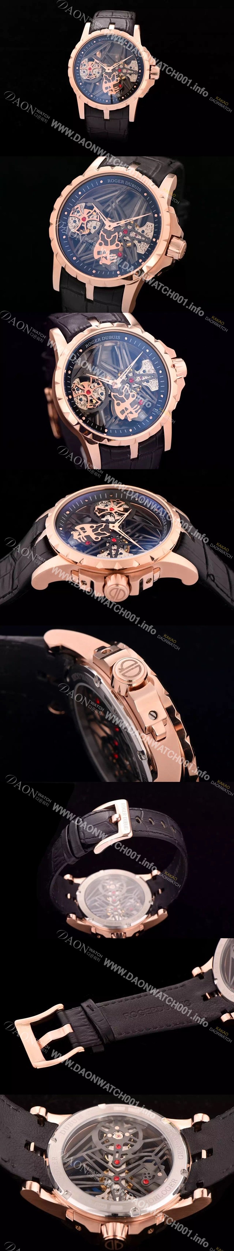 레플리카 [로저드뷔] 남성용 엑스칼리버 아시안 오토매틱 무브먼트 ROG4210