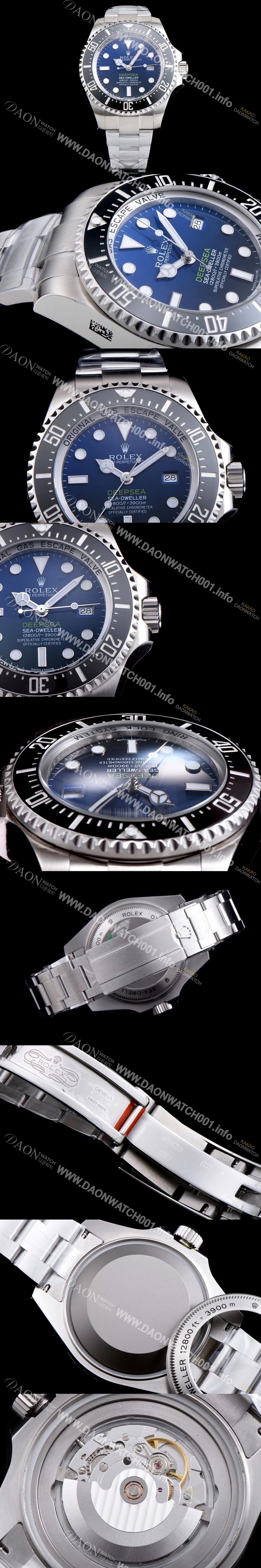 레플리카 [로렉스] 남성용 딥씨 116660-98210 씨드월러 띱 블루 다이얼 세라믹 베젤 오토매틱 무브먼트 ROL0200