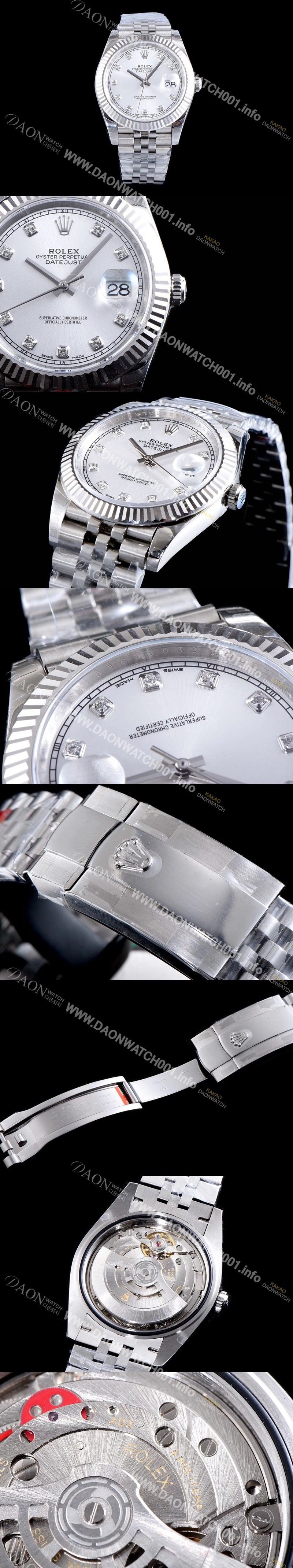 레플리카 [로렉스] 남성용 데이저스트II 실버 다이얼 오토매틱 무브먼트 ROL0005