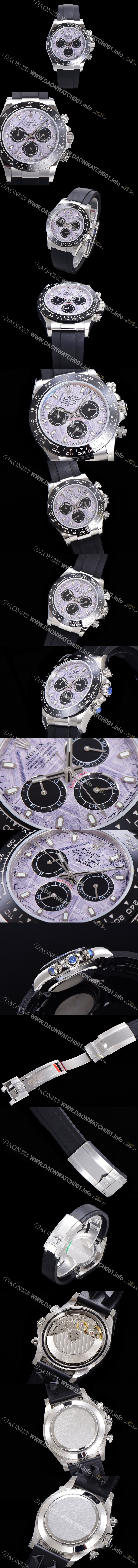 레플리카 [로렉스] 남성용 904L스틸!! 116519LN 코스모그레프 데이토나 40미리 오토매틱 7750-2 타입 메테오라이트 다이얼 ROL75469