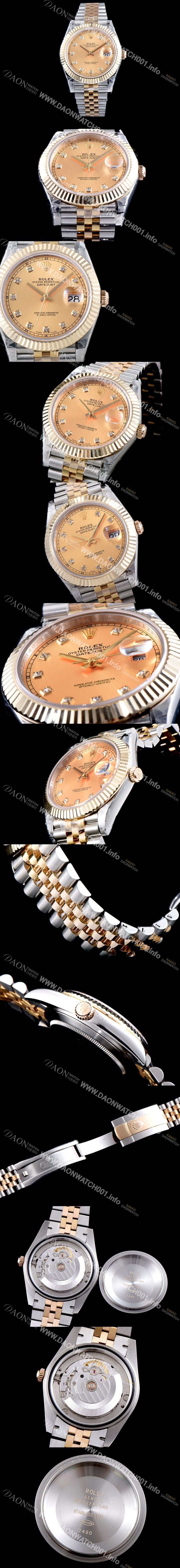 레플리카 [로렉스] 남성용 1:1 퀄리티 데이져스트 126333 최상위 고가형제품!! 41mm고급스러운 18K 옐로우골드 포금 샴페인 컬러 다이얼 오토매틱 무브먼트 ROL12304