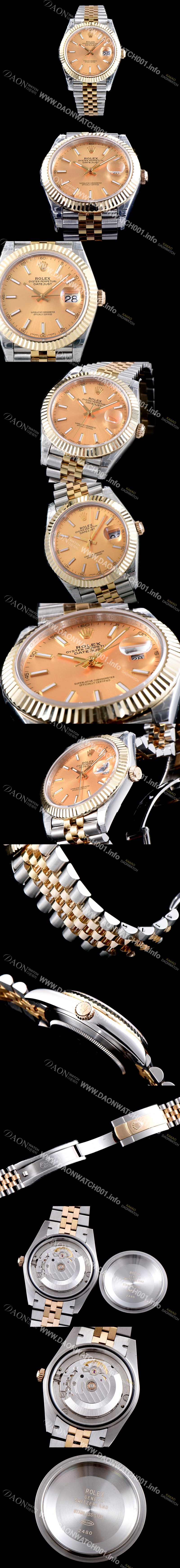 레플리카 [로렉스] 남성용 1:1 퀄리티 데이져스트 126333-62613 최상위 고가형제품!! 41mm고급스러운 18K 옐로우골드 포금 샴페인 컬러 다이얼 오토매틱 무브먼트 ROL12300