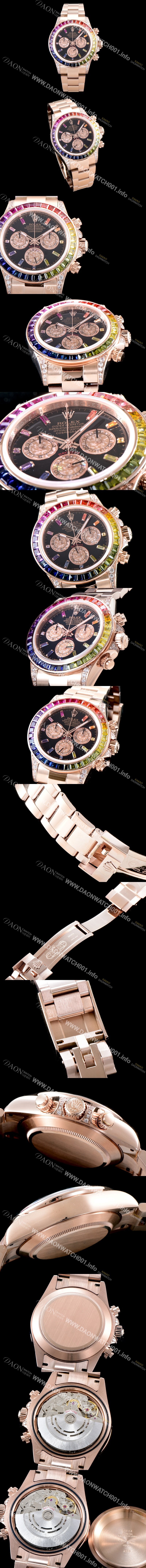 레플리카 [로렉스] 남성용 2018년 바젤월드 코스모그래프 데이토나 116595 RBOW