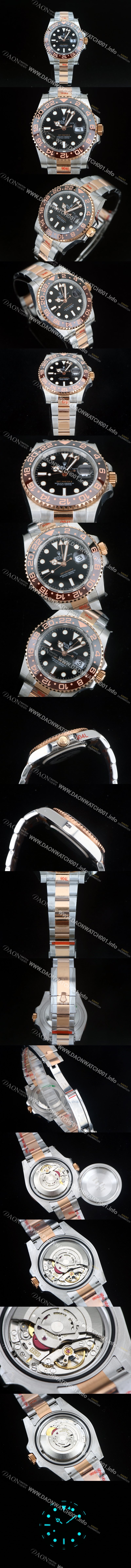 레플리카 [로렉스] 남성용 904L스틸!! 지엠티 마스터II m126711