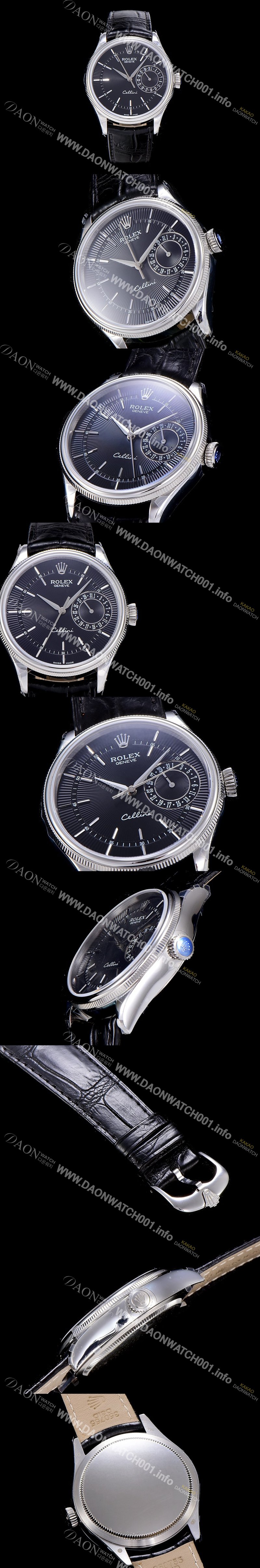 레플리카 [로렉스]남성용 셀리느 데이트 39mm 오토매틱 Cal.3165 화이트다이얼 ROL94842