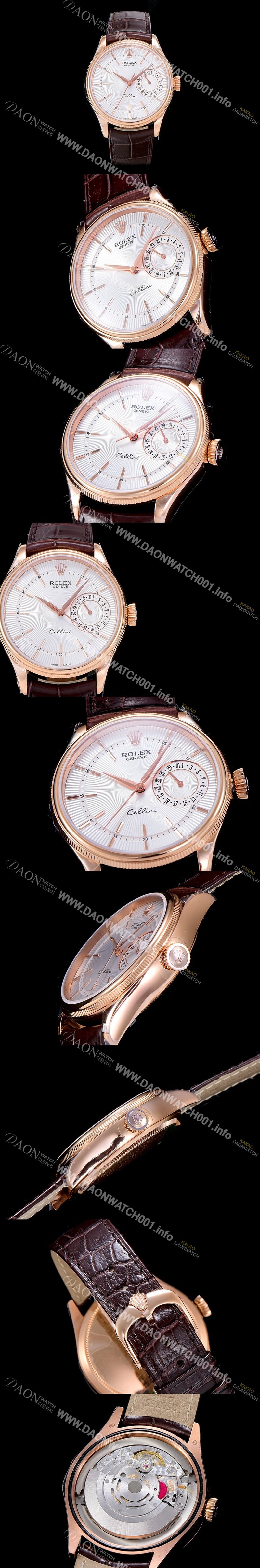 레플리카 [로렉스]남성용 셀리느 데이트 39mm 오토매틱 Cal.3165 화이트다이얼 ROL49902