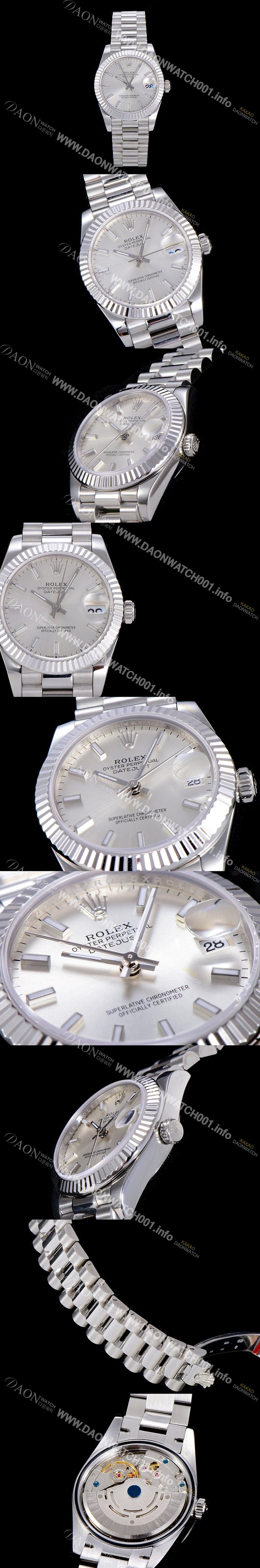 레플리카 [로렉스]여성용 레이디 데이져스트 31mm 오토매틱 그레이다이얼 ROL34480