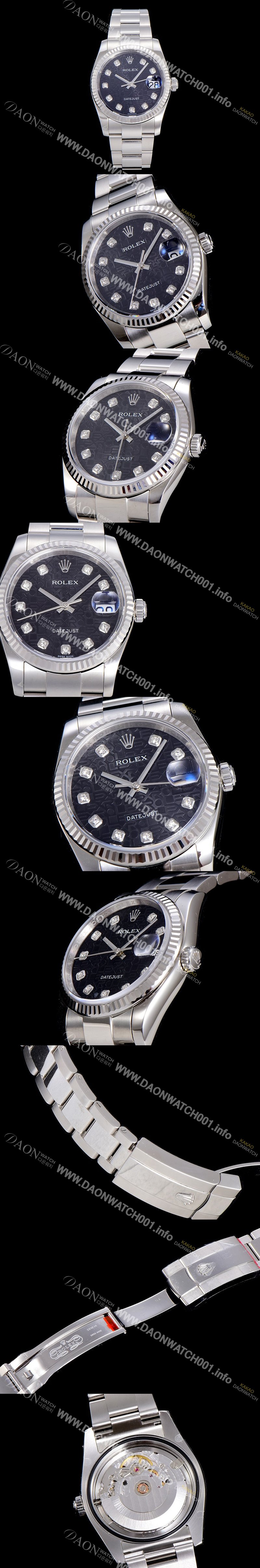 레플리카 [로렉스]남성용 데이져스트II 36미리 오토매틱 화이트다이얼 ROL96864