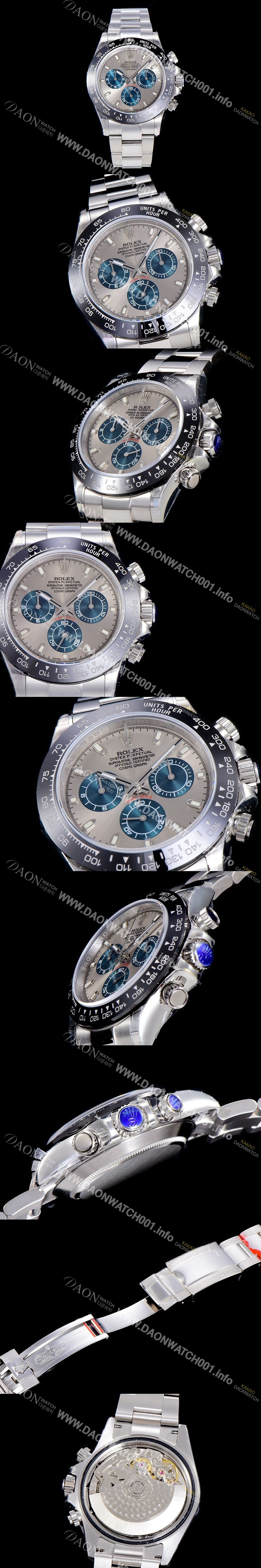 레플리카 [로렉스] 남성용 코스모그레프 데이토나 오이스터 40미리 오토매틱 7750-2 타입 그레이다이얼 ROL79363
