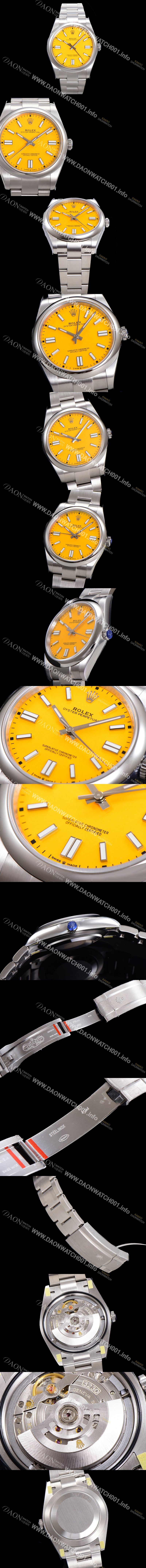 레플리카 [로렉스] 남성용 904스틸 오이스터 퍼페추얼 m126000 오토매틱 칼리버 3230타입 36미리 메탈시계 그린다이얼 ROL79879