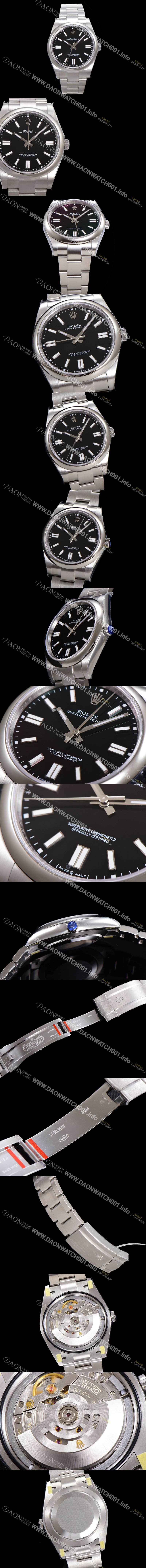 레플리카 [로렉스] 남성용 904스틸 오이스터 퍼페추얼 m126000 오토매틱 칼리버 3230타입 36미리 메탈시계 블랙다이얼 ROL79976
