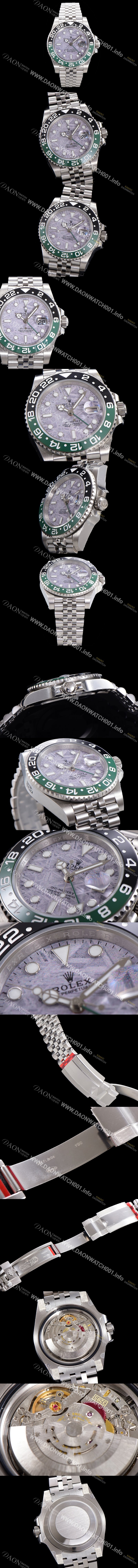 레플리카 [로렉스] 남성용 1:1수제공정형 지엠티마스터2 오토매틱 Cal.3186 타입 40mm 메탈줄 세라믹베젤 그레이다이얼 rol42489