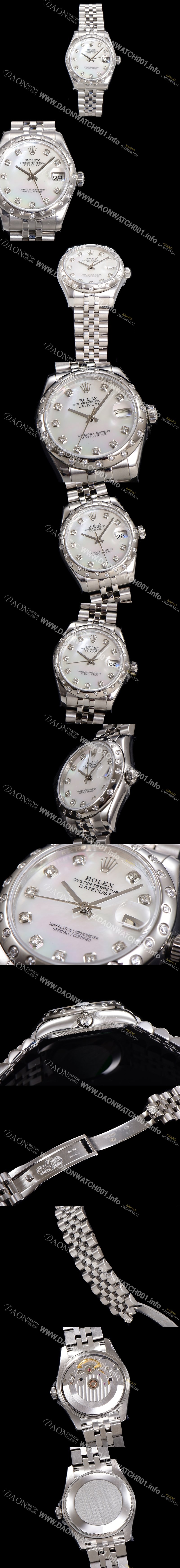 레플리카 [로렉스] 여성용 데이져스트 오이스터 31mm 레이디 오토매틱 하모니 베젤  5열 브레이슬릿 메탈줄 자게다이얼 rol28769
