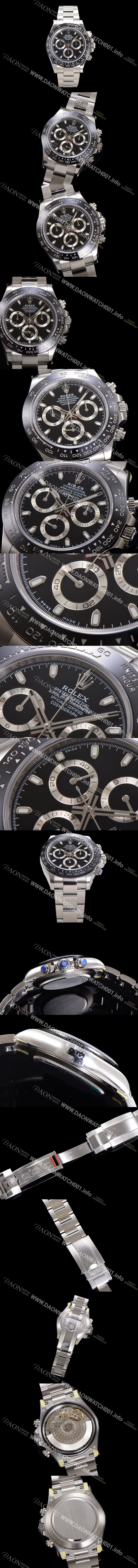 레플리카 [로렉스] 남성용 코스모그래프 데이토나 m116500ln-0002 세라믹 베젤 40mm 크로노그래프 7750 오토매틱 무브먼트 블랙 다이얼 rol5319
