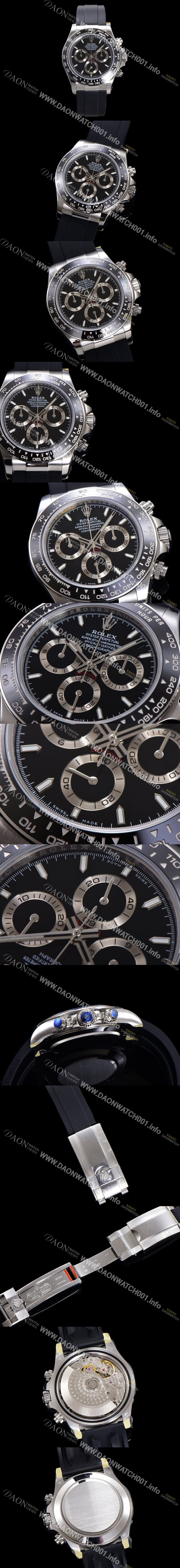 레플리카 [로렉스] 남성용 코스모그래프 데이토나 m126500ln-0002 세라믹 베젤 40mm 크로노그래프 7750 오토매틱 무브먼트 블랙 다이얼 rol5324