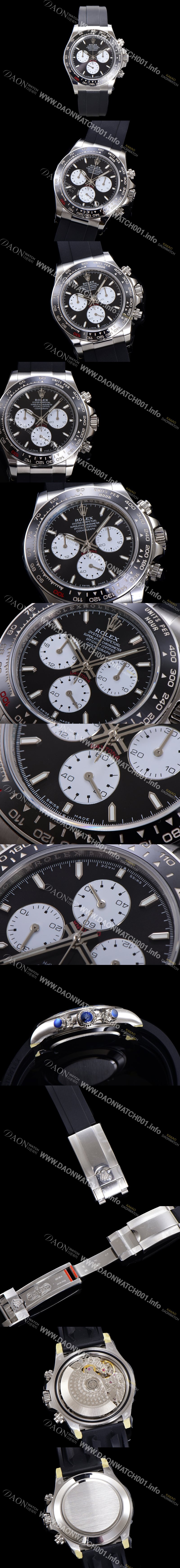 레플리카 [로렉스] 남성용 코스모그래프 데이토나 100주년 m126529LN-0001 세라믹 베젤 40mm 크로노그래프 7750 오토매틱 무브먼트 블랙 다이얼 rol5325