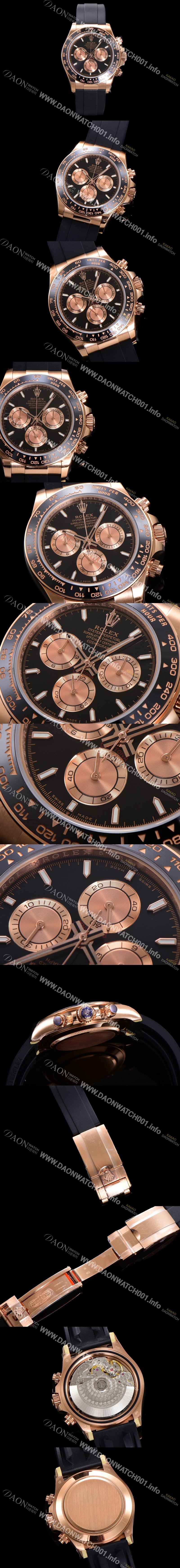 레플리카 [로렉스] 남성용 코스모그래프 데이토나 m126515ln-0002 세라믹 베젤 18K 로즈골드 40mm 크로노그래프 7750 오토매틱 무브먼트 블랙 다이얼 rol5327